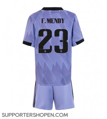 Real Madrid Ferland Mendy #23 Bortatröja Barn 2022-23 Kortärmad (+ korta byxor)